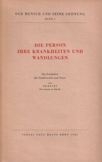 Bovet, Die Person, ihre Krankheiten und Wandlungen. (Umschlag)