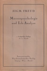 Freud, Massenpsychologie und Ich-Analyse. (Umschlag)