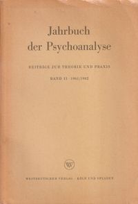 Jahrbuch der Psychoanalyse, Band 2 (1961/1962). (Umschlag)
