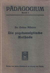 Pfister, Die psychanalytische Methode. (Umschlag)