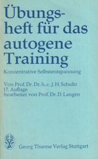 Schultz, Übungsheft für das autogene Training. (Umschlag)