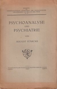 Stärcke, Psychoanalyse und Psychiatrie. (Umschlag)