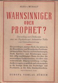 Muralt, Wahnsinniger oder Prophet? (Umschlag)