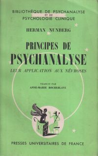 Nunberg, Principes de psychanalyse. (Umschlag)