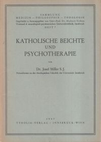 Miller, Katholische Beichte und Psychotherapie. (Umschlag)
