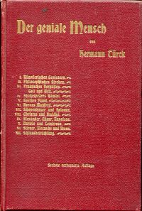 Türck, Der geniale Mensch. (Umschlag)
