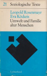 Rosenmayr, Umwelt und Familie alter Menschen. (Umschlag)