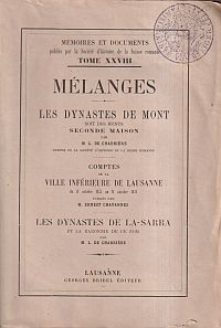 Mélanges. (Umschlag)