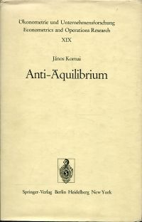 Kornai, Anti-Aequilibrium. (Umschlag)