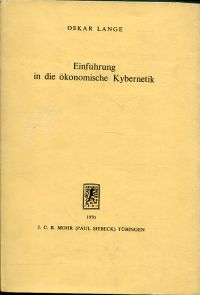 Lange, Einführung in die ökonomische Kybernetik. (Umschlag)