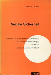 Regli, Soziale Sicherheit. (Umschlag)