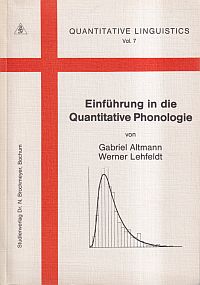 Altmann, Einführung in die quantitative Phonologie. (Umschlag)