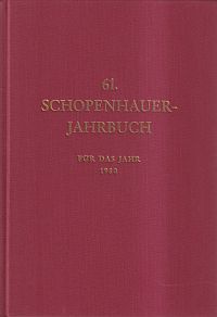 Schopenhauer-Gesellschaft (Hrsg.): Schopenhauer-Jahrbuch, Band 61 (1980). (Umschlag)