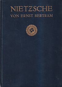 Bertram, Nietzsche. (Umschlag)