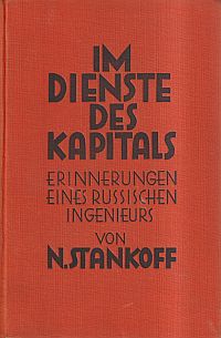 Stankoff, Im Dienste des Kapitals. (Umschlag)