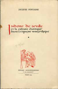 Fontaine, Isidore de Seville (Umschlag)