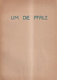 Steinen, Um die Pfalz. (Umschlag)