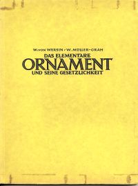 Wersin, Das elementare Ornament und seine Gesetzlichkeit. (Umschlag)