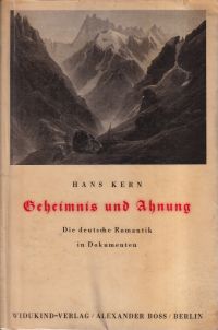 Kern, Geheimnis und Ahnung. (Umschlag)