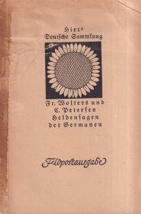 Wolters, Heldensagen der Germanen. (Umschlag)