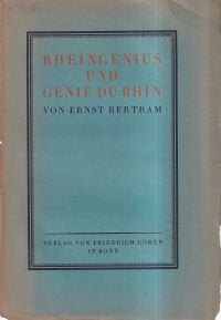 Bertram, Rheingenius und Génie du Rhin. (Umschlag)