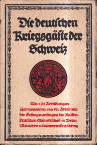 Reichel, Die deutschen Kriegsgäste der Schweiz. (Umschlag)