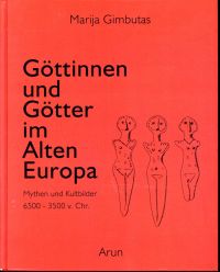 Gimbutas, Göttinnen und Götter im Alten Europa. (Umschlag)