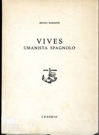 Manzoni, Vives, umanista spagnolo. (Umschlag)