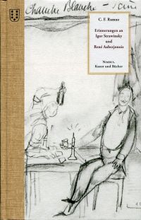 Ramuz, Erinnerungen an Igor Strawinsky und René Auberjonoins. (Umschlag)
