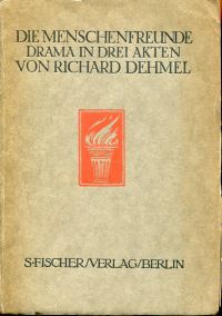 Dehmel, Die Menschenfreunde. (Umschlag)