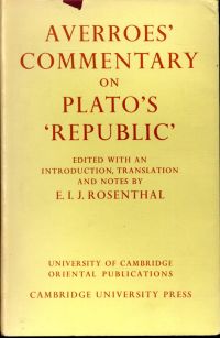 Averroes: Averroes' Commentary on Plato's Republic. (Umschlag)